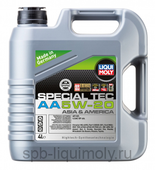 картинка LIQUI MOLY Special Tec AA 5W-20 | НС-синтетическое | Фирменный магазин