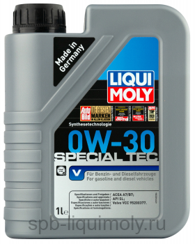 картинка LIQUI MOLY Special Tec V 0W-30 | НС-синтетическое | Фирменный магазин