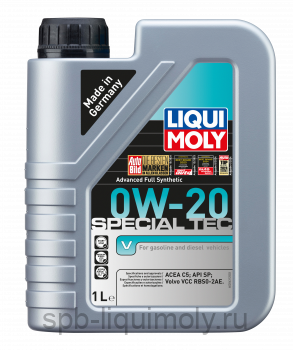 картинка LIQUI MOLY Special Tec V 0W-20 | НС-синтетическое | Фирменный магазин