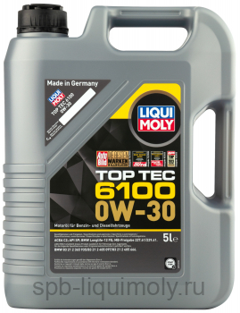 картинка LIQUI MOLY Top Tec 6100 0W-30 | НС-синтетическое | Фирменный магазин