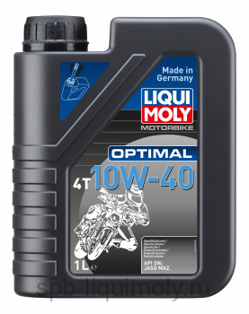 картинка LIQUI MOLY Motorbike Optimal 4T 10W-40 | Минеральное  | Фирменный магазин