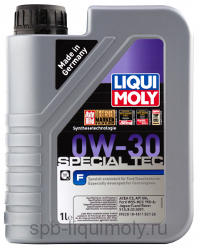 картинка LIQUI MOLY Special Tec F 0W-30 | НС-синтетическое | Фирменный магазин