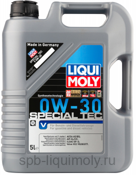 картинка LIQUI MOLY Special Tec V 0W-30 | НС-синтетическое | Фирменный магазин