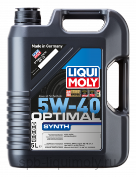 картинка LIQUI MOLY Optimal Synth 5W-40 | НС-синтетическое | Фирменный магазин