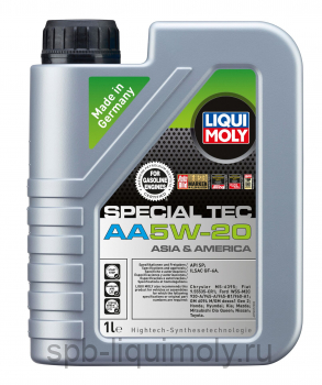 картинка LIQUI MOLY Special Tec AA 5W-20 | НС-синтетическое | Фирменный магазин