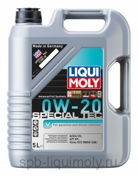 картинка LIQUI MOLY Special Tec V 0W-20 | НС-синтетическое | Фирменный магазин
